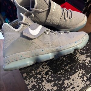 Nike Kids Gray and Blue Sneakers